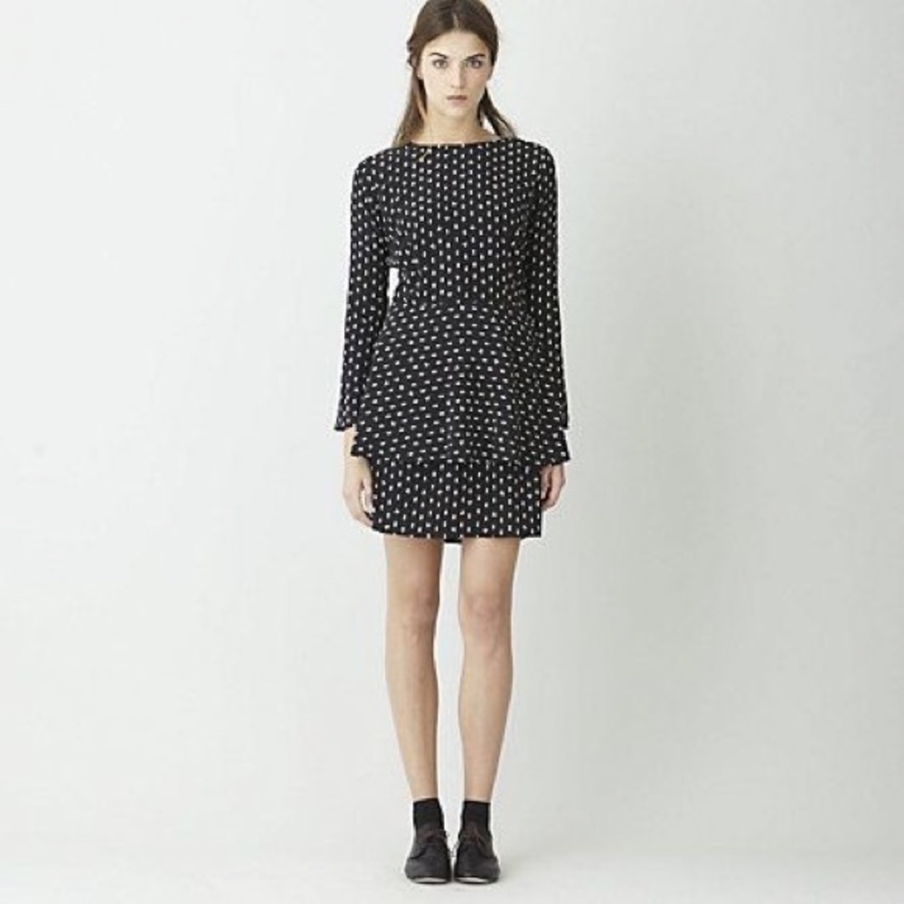 Steven Alan Julieta Peplum silk dress